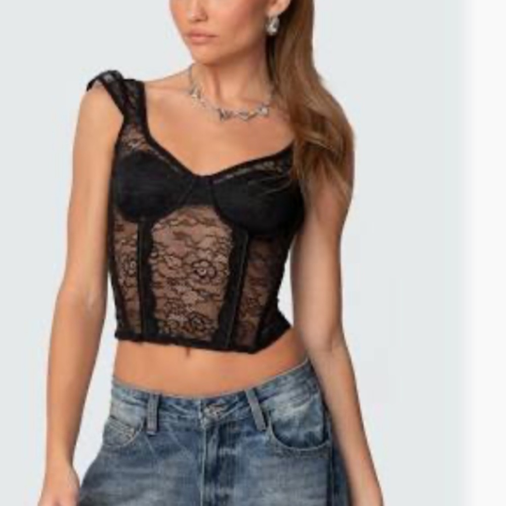 Edikted Rita Corset Top Size S